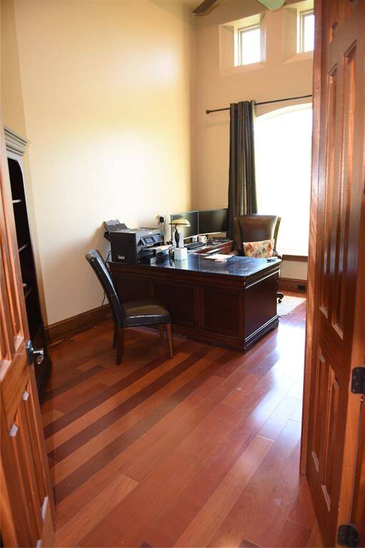 3rd guest bathroom, shower and tub, granite countertop and tile flooring.