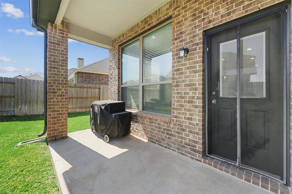 Grill masters will love the covered patio