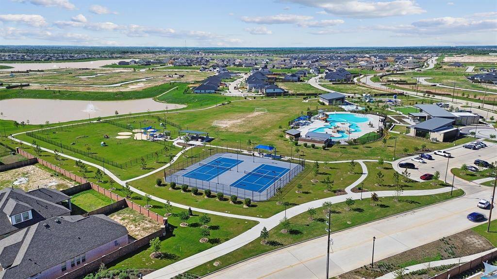 Meet up for a match at the Tennis Courts. Or let the pup romp around at the Dog Park.