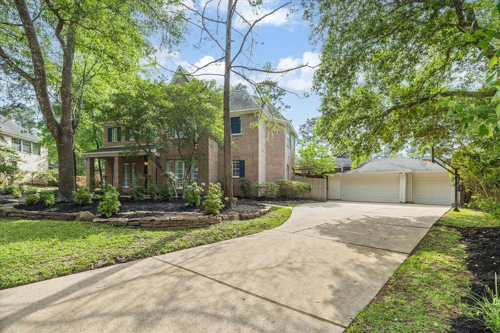 The nice wide and oversized driveway allows for ample parking or a good game of basketball!