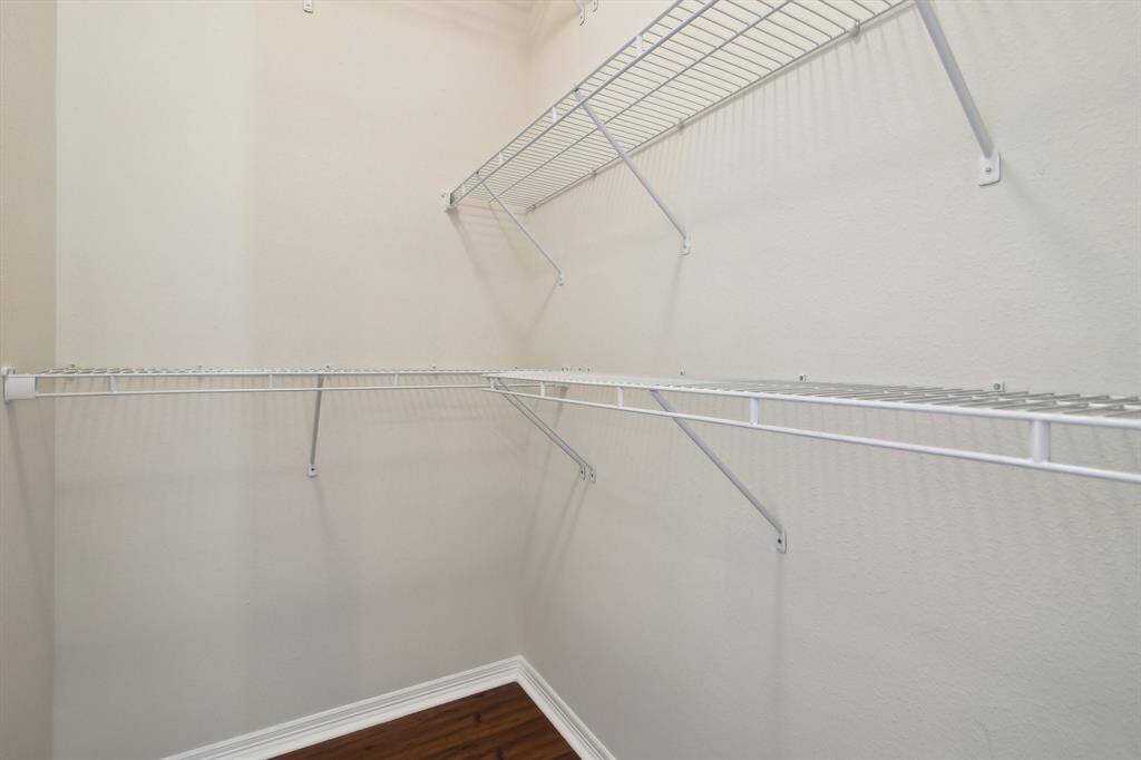 Spacious walk-in closet