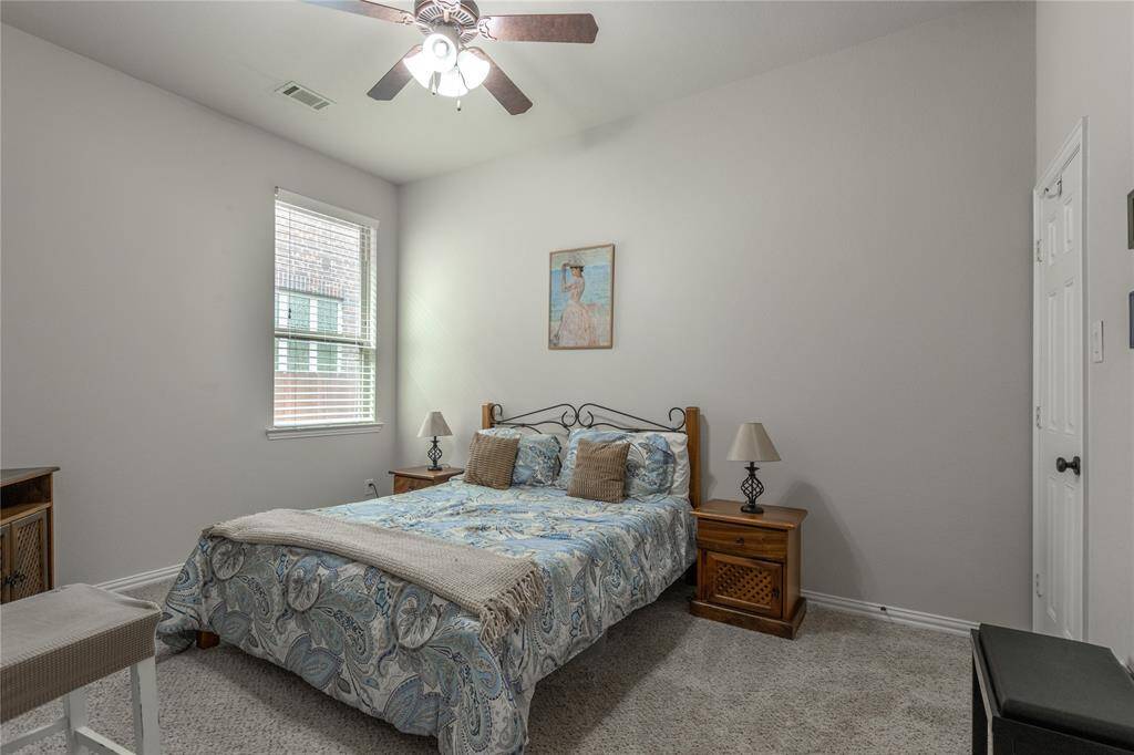 Guest room on first floor with direct access to hallway bathroom.