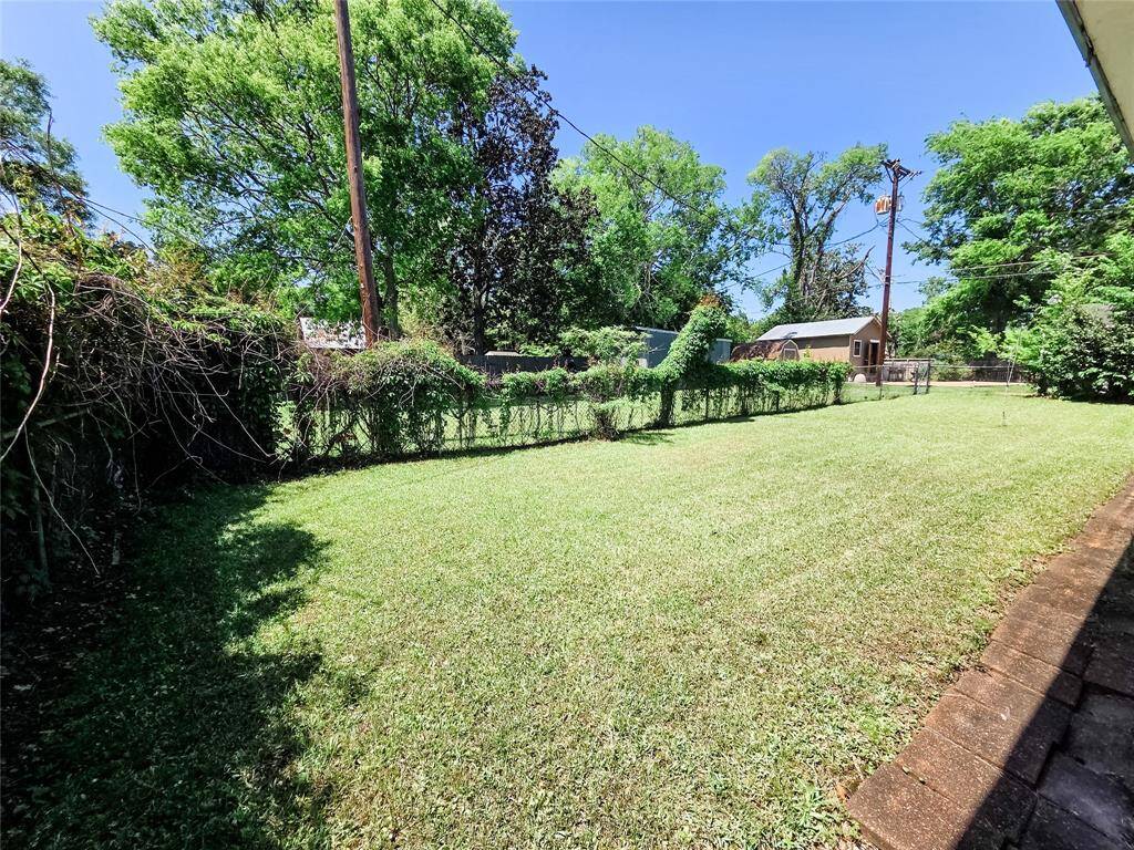A generous size backyard