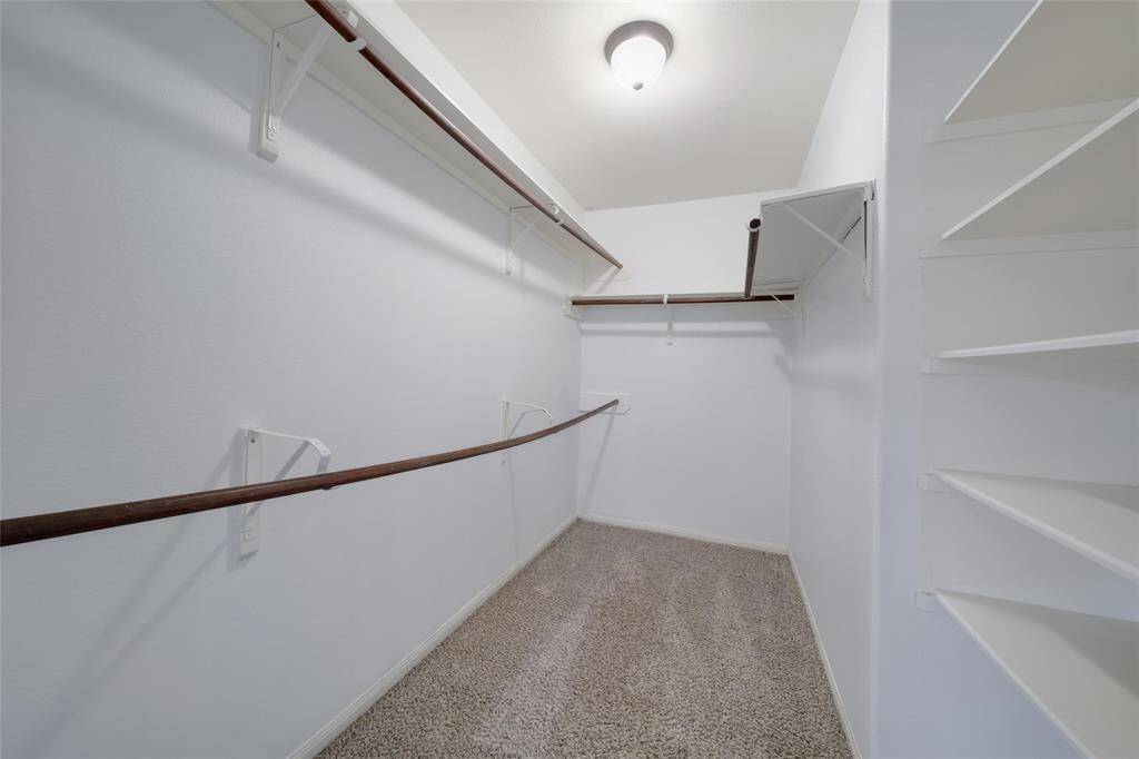 View of primary closet.