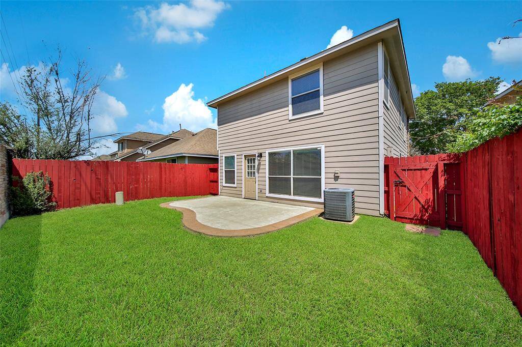 View of backyard.