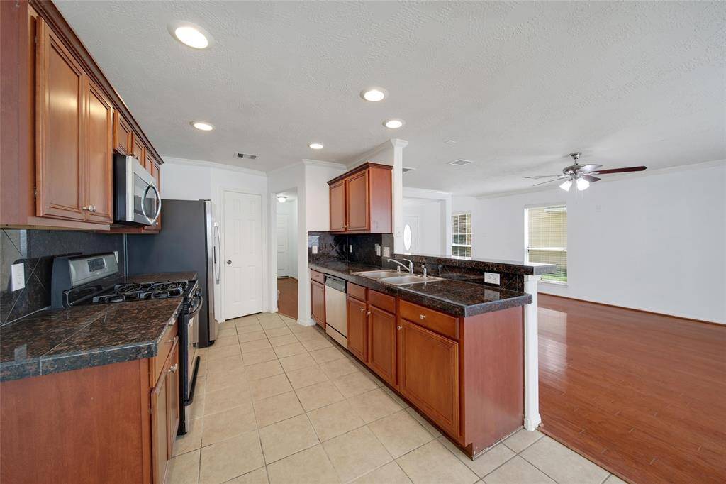 View of kitchen.