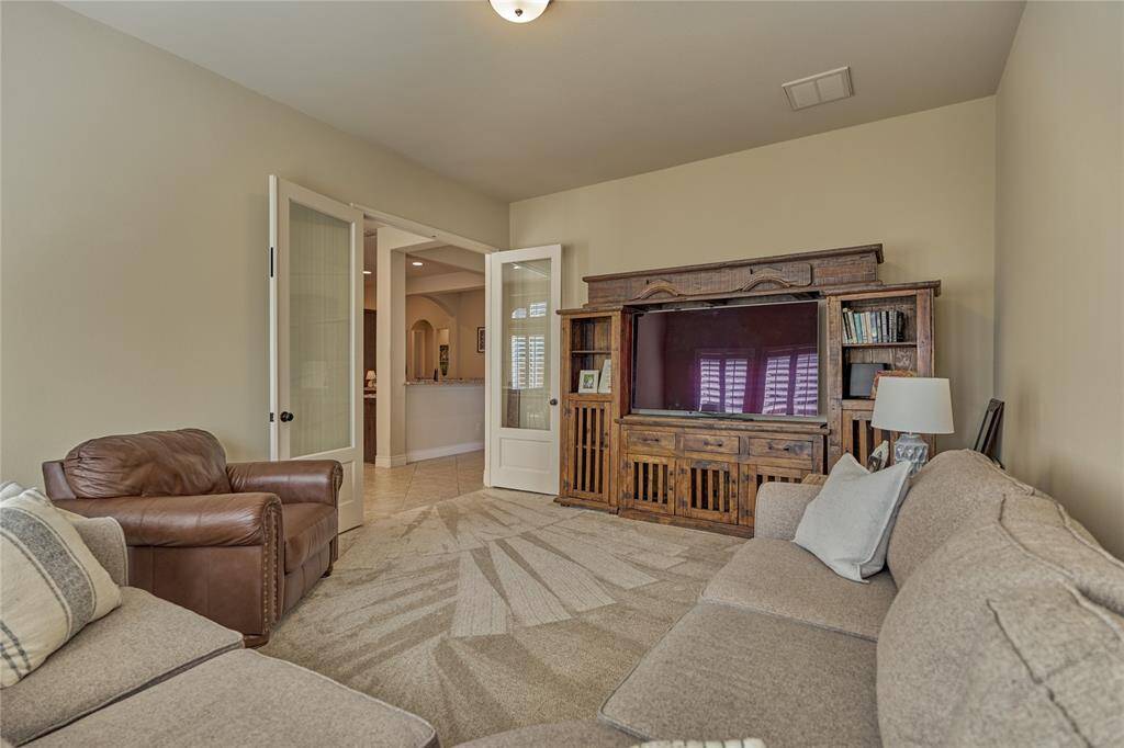 The flex room has the space to accommodate a pool table!