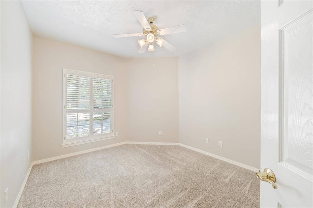 Both of the secondary bedrooms are at the front of the house.