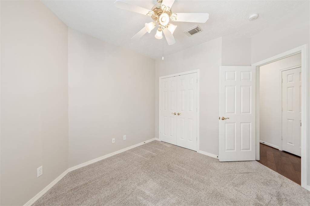 Closet space is ample in both bedrooms.
