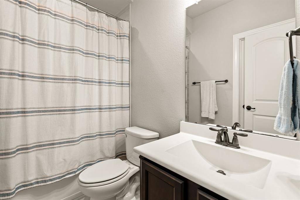 Second bathroom located upstairs