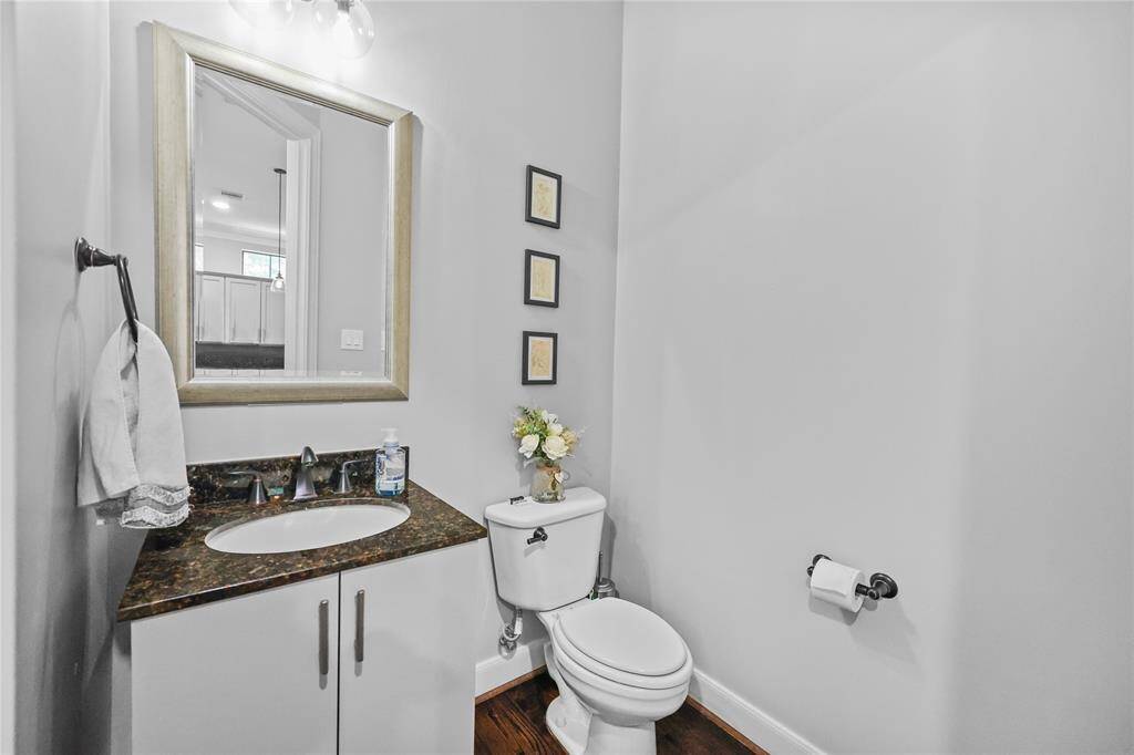 Virtually staged primary bedroom