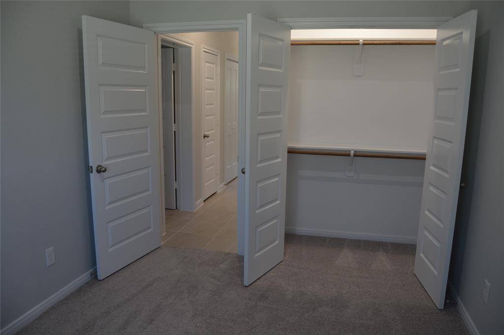 Second bedroom closet is also very generous