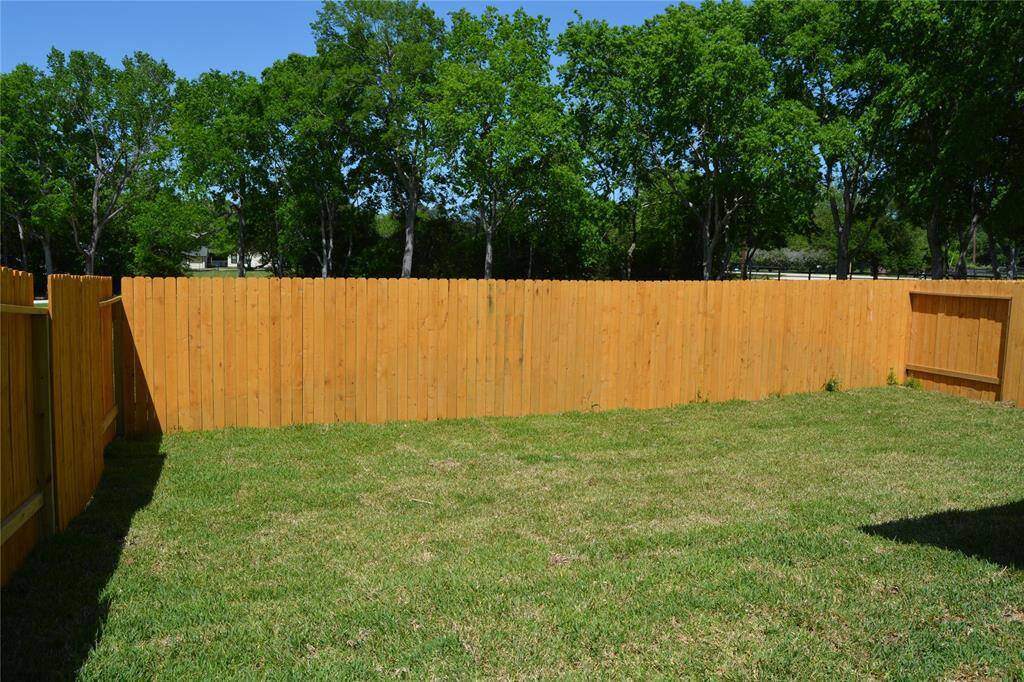 Fresh fully sodded yard