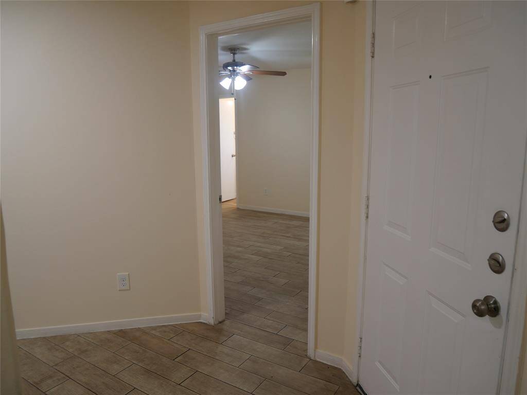 The door at left is master room and right door is entrance door.