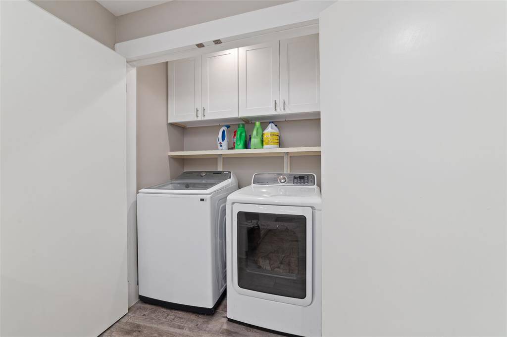 Laundry with custom cabinetry