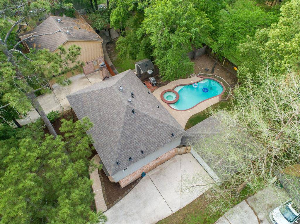 Aerial photo of your private oasis pool