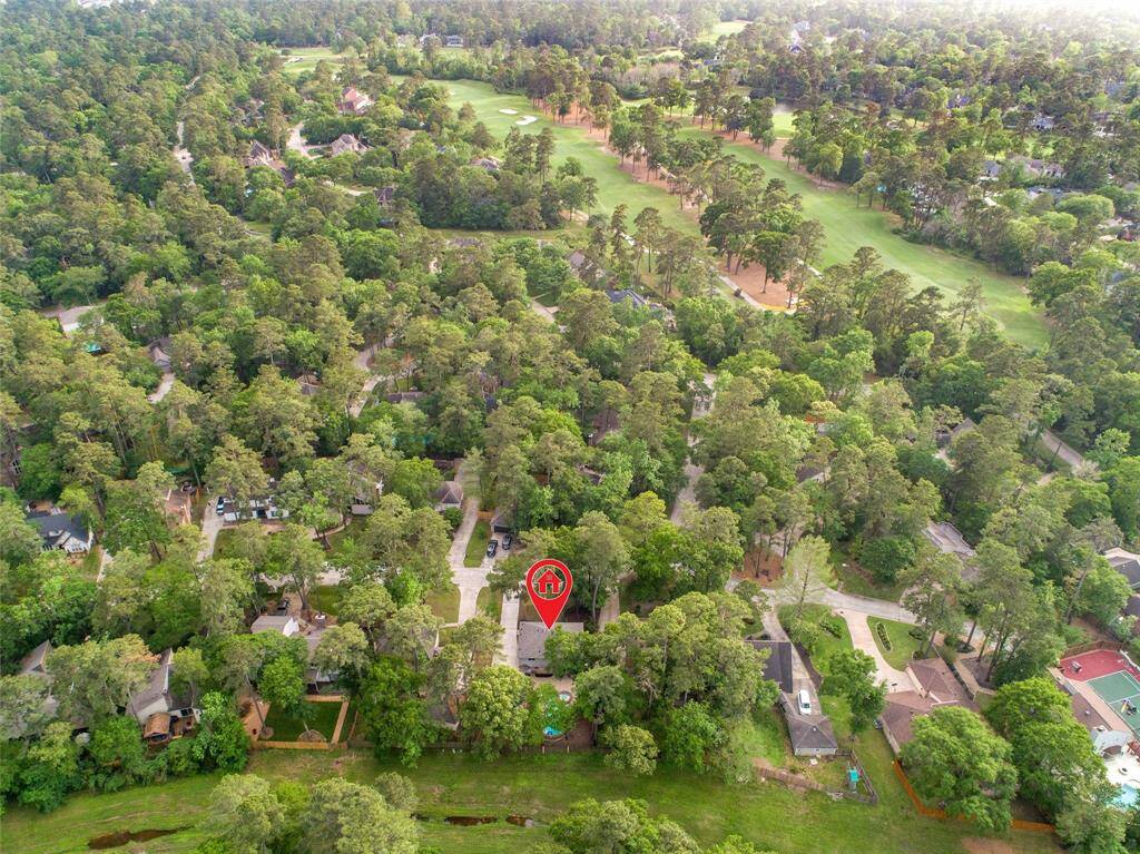 Aerial view of the best village to live in