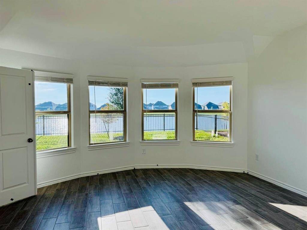 Beautiful view from Upgraded Bay window in the Main bedroom.