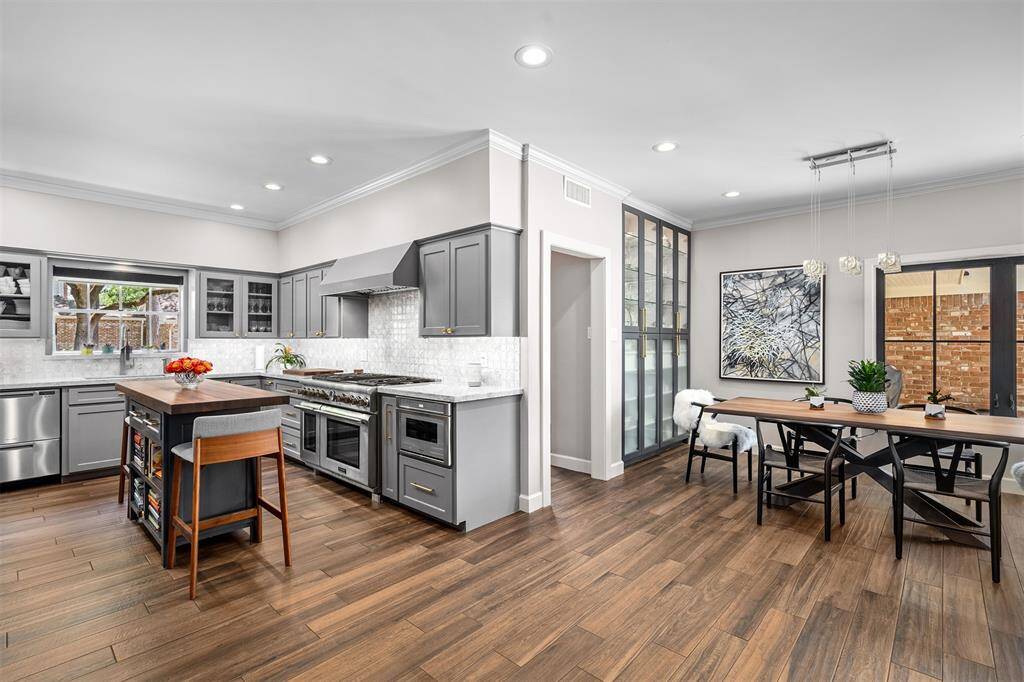 Well-layed out with beautiful cabinetry.