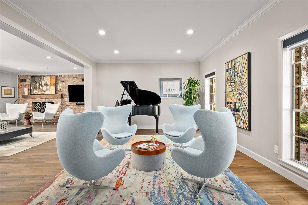 Spacious living room which opens to the family room.