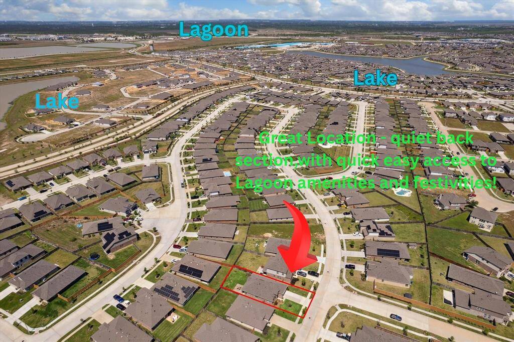 Great Location!  Home is located in the back section of Lago Mar perfect for quiet evenings, with quick easy access to all the fun activities and great dining!