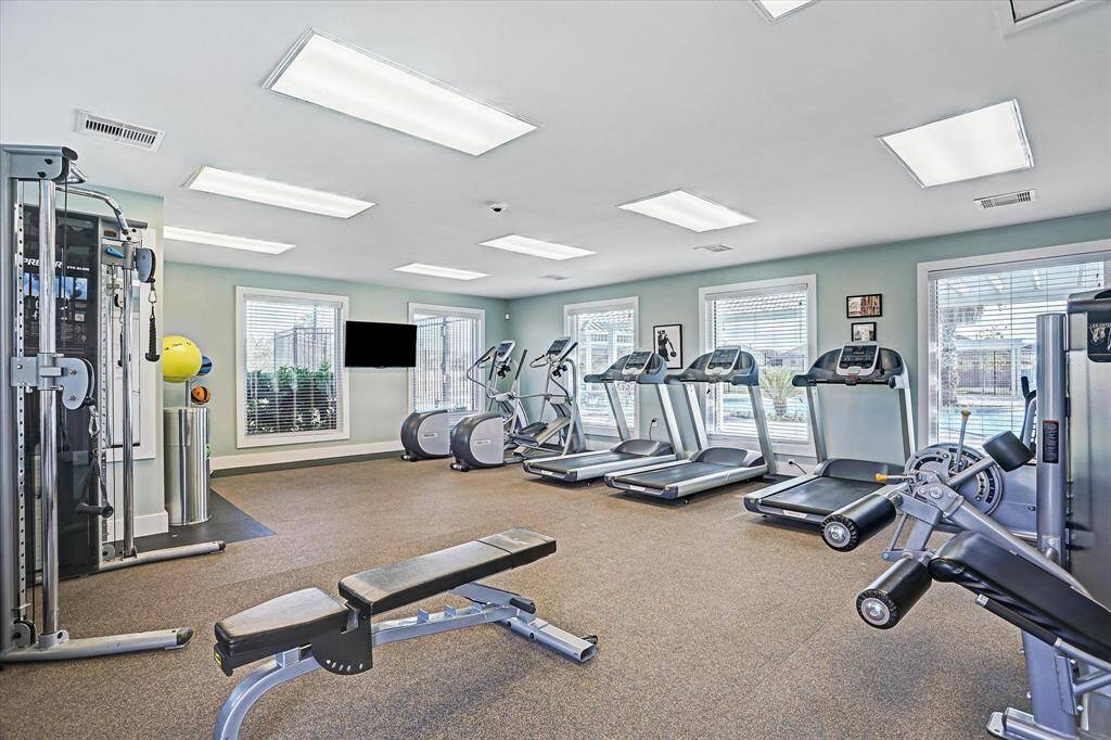 Enjoy your own community clubhouse with fitness center, pool & playground.