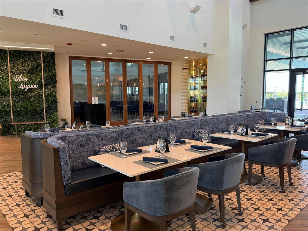 Enjoy a leisurely lunch inside or out on the patio at the Blue Lagoon Bar and Grill!