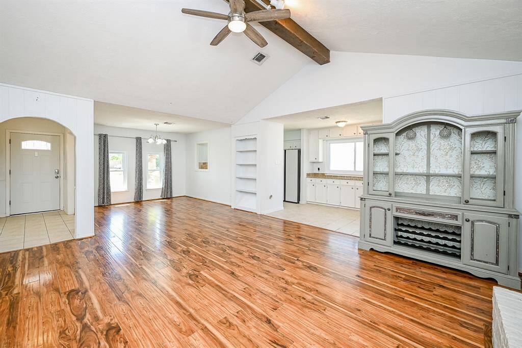 Another view of the spacious family room.