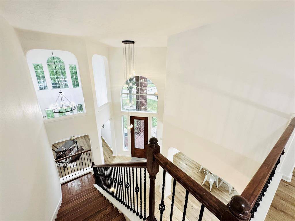 Upstairs, you have a number of amazing views! This is from the top of the stairs facing the front of the home.