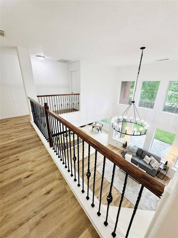 This view is from the south side of the home overlooking the family room as well!