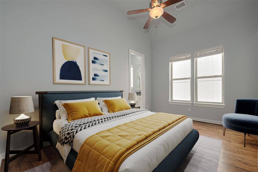 Virtually Staged. Spacious secondary bedroom with a walk-in closet.