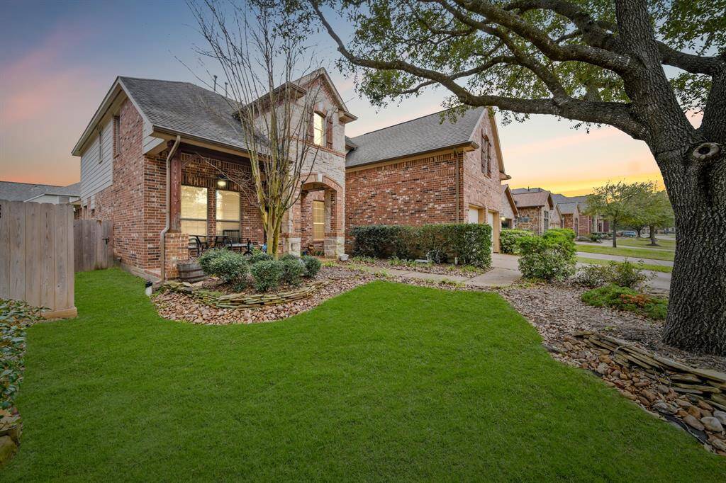There is well maintained lawn in the front yard.