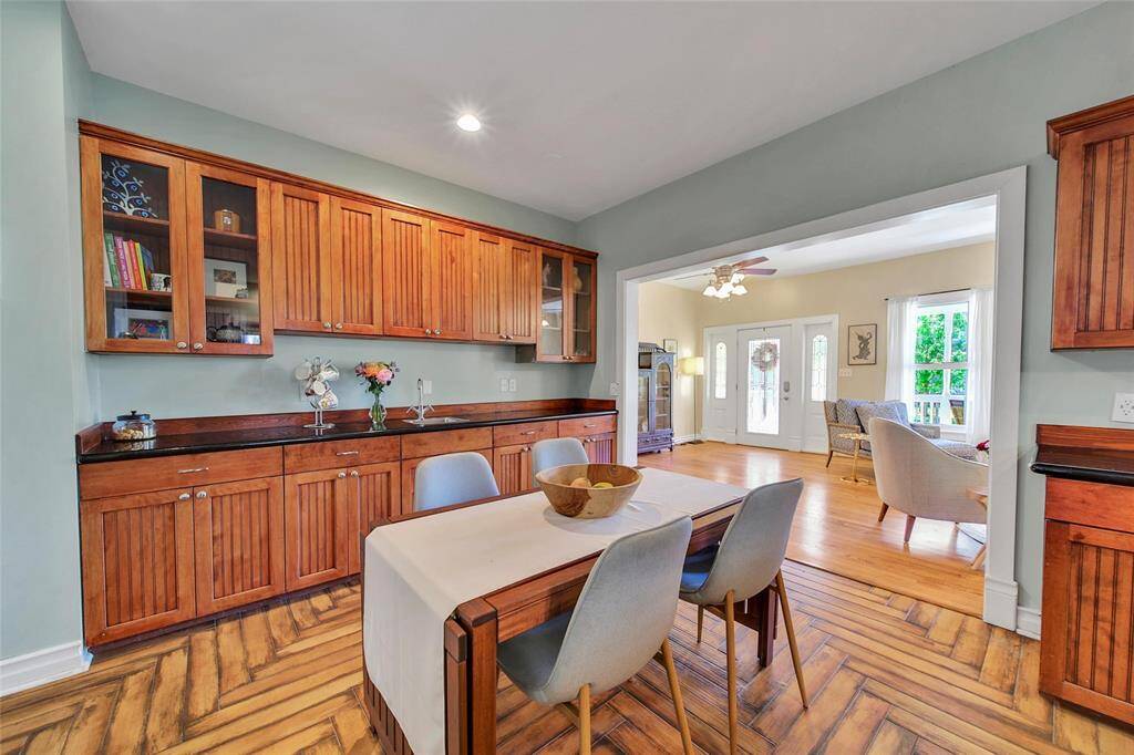 View of breakfast nook.