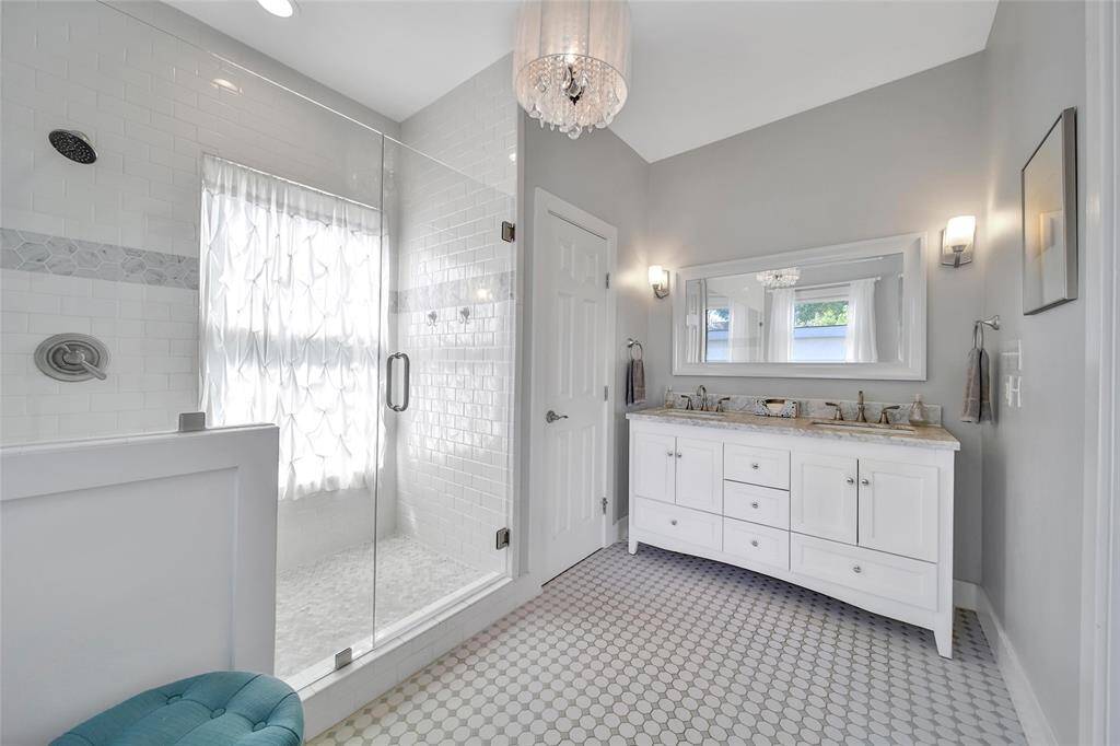 View of primary bathroom.