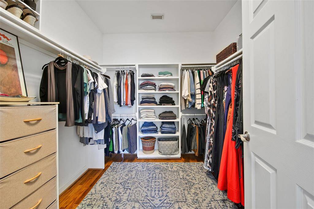 View of primary closet.