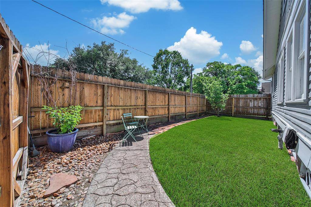 View of backyard.