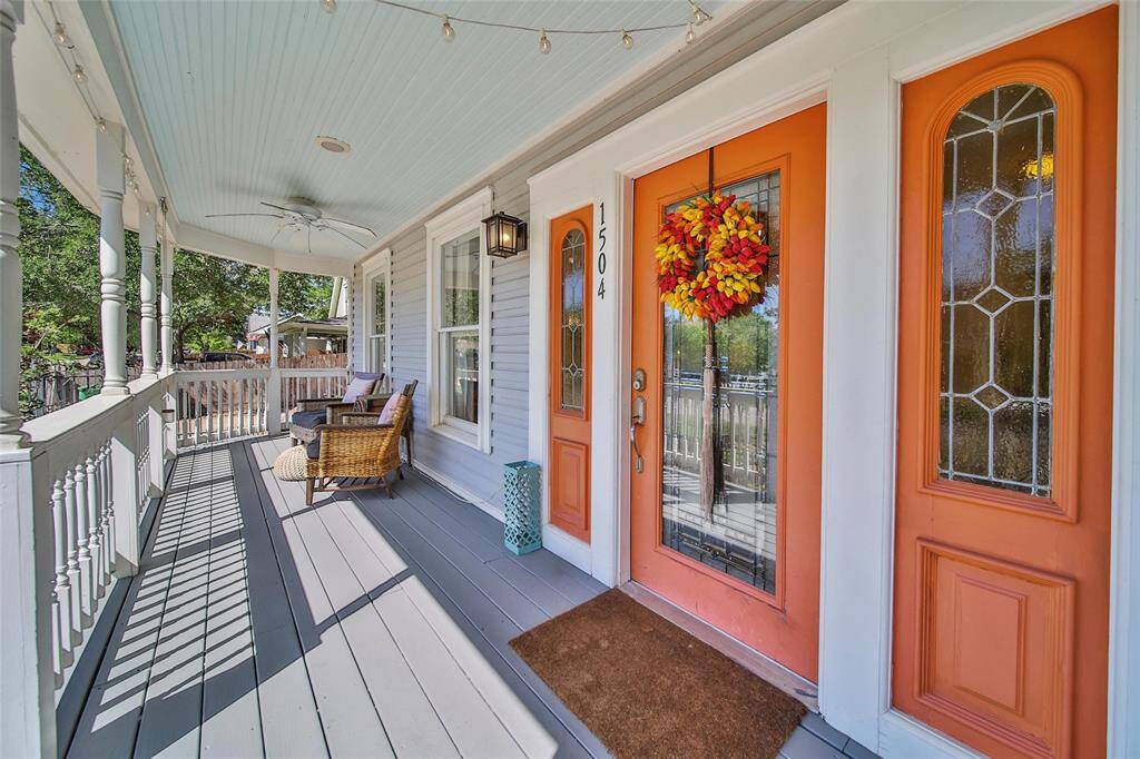 View of front porch.