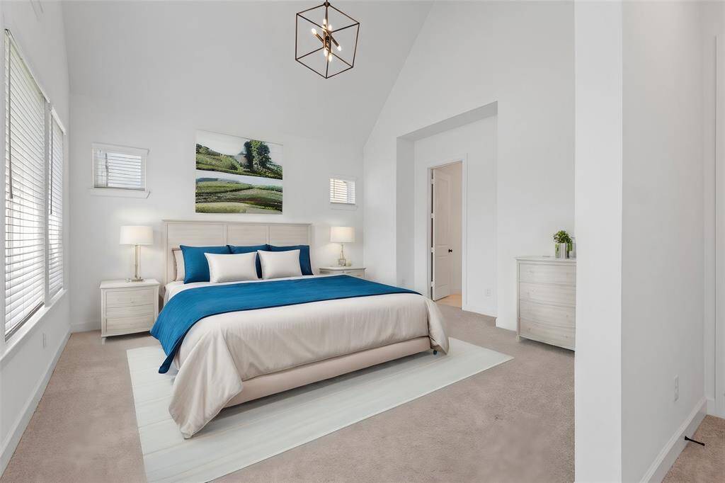 Primary suite is large and bright! (virtually staged)