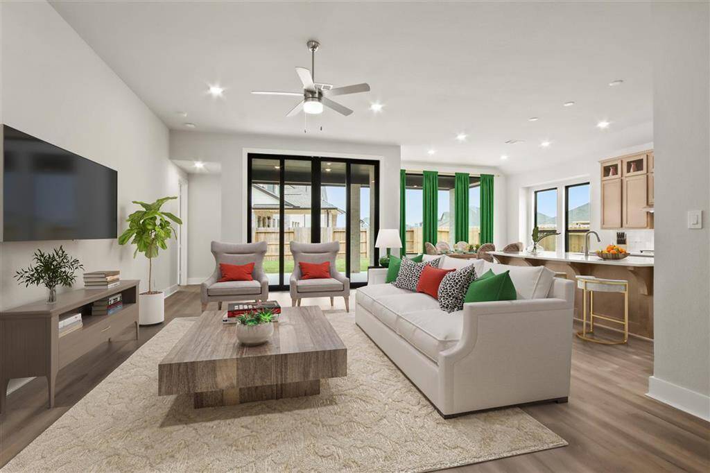 15615 Broadway Bend Dr  LivingKitchen Furniture Staged