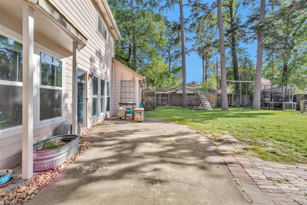 Back patio area. Doors from utility and living rooms.