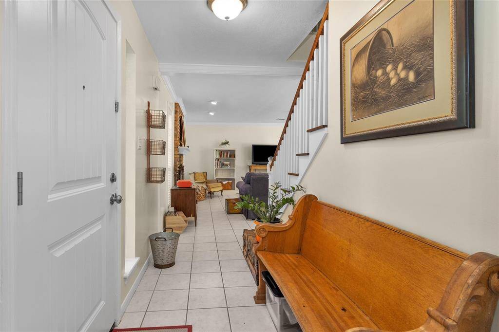 Tiled entry hall