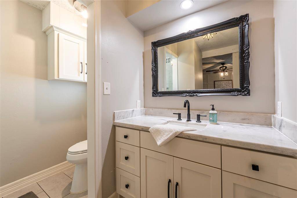 Primary bath updated in 2022