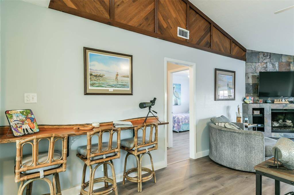 Sold wood breakfast bar perfect for casual dining.