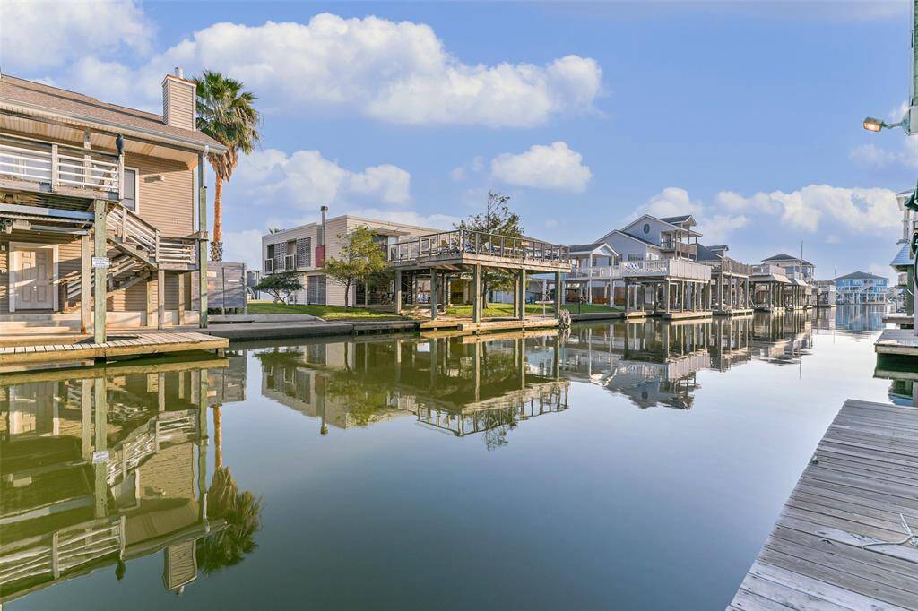 Perspective of the canal from the boat lift..