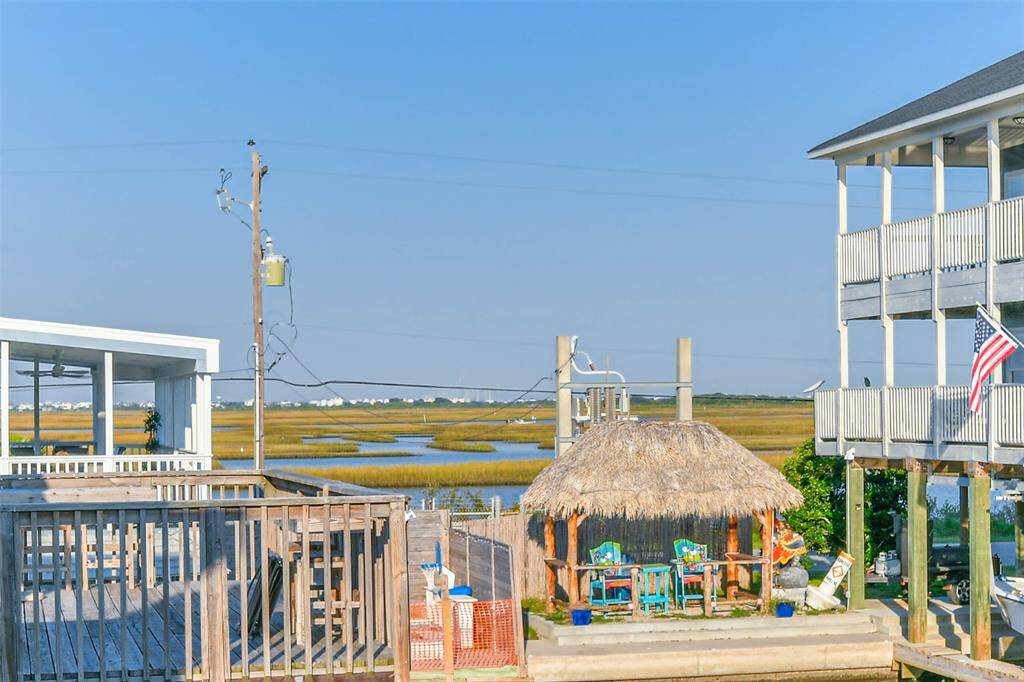 The view of the wetlands from the upstairs patio is truly captivating.
