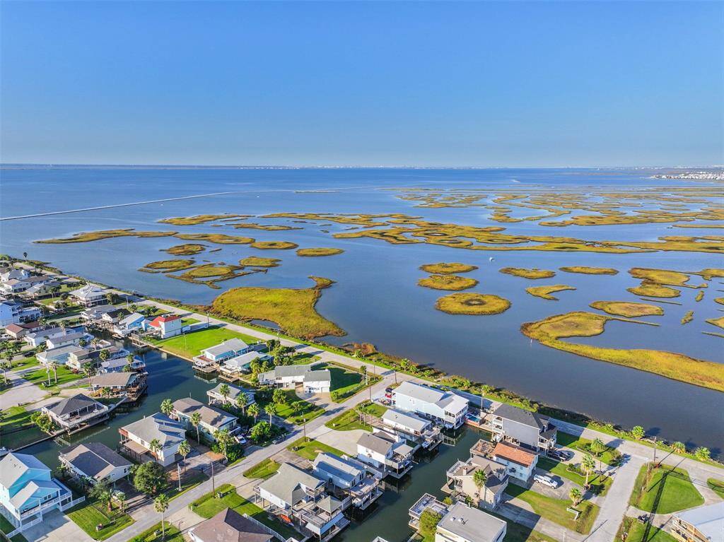 Arial view of the wetlands.