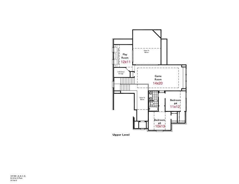 Second floor -base floor plan - Playroom was converted to a 5th bedroom with private full bathroom, room dimensions are approximate and should be verified by buyers.