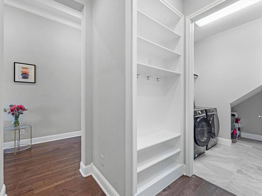 luxurious mud/laundry rooms, very spacious!