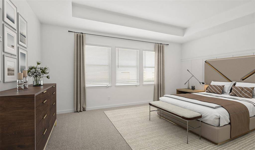 Spacious primary suite