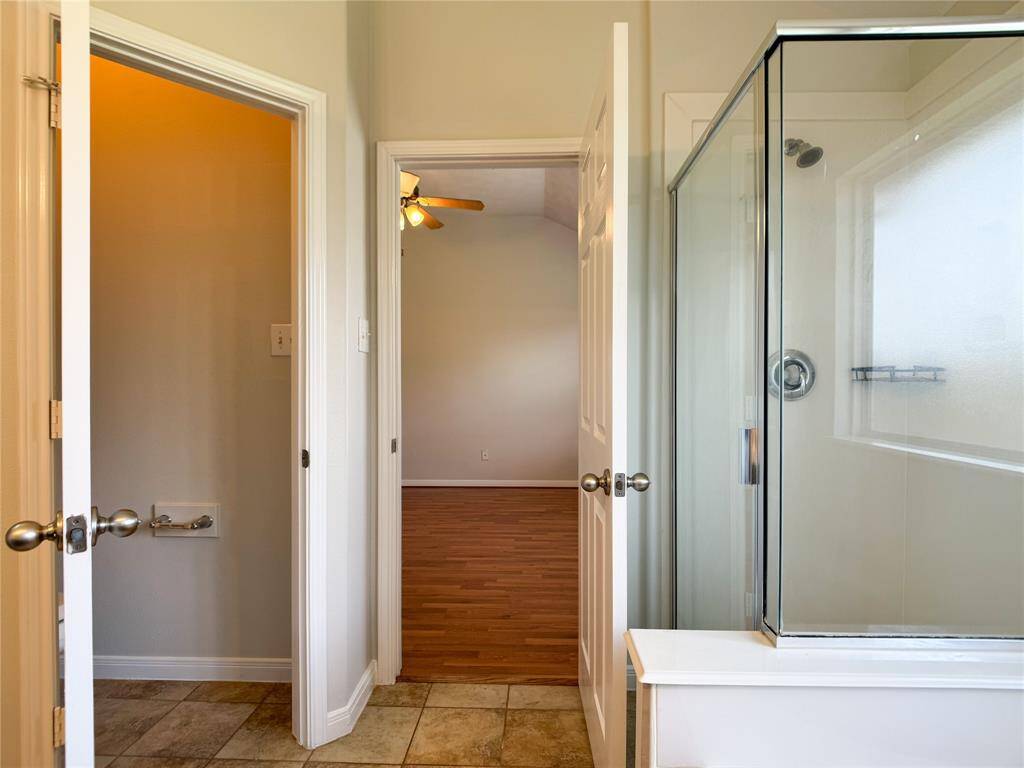 water closet on left